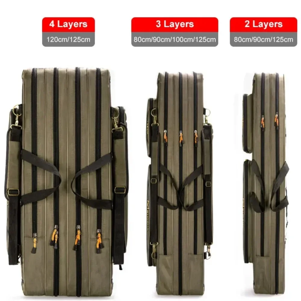 Reel Bag - 1A*2/3 ชั้น ขนาด 80/90/100/120 ซม. กระเป๋าเป้ตกปลาอเนกประสงค์