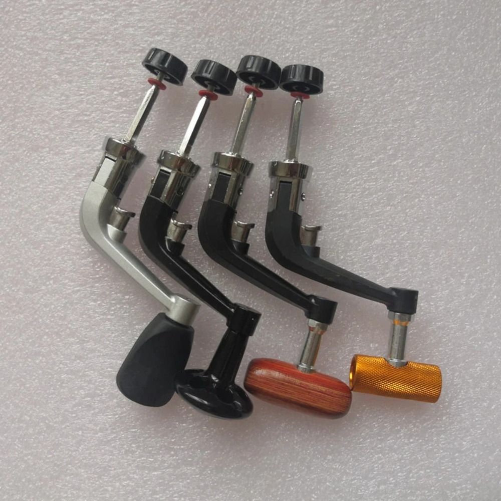 Trolling Reel - ด้ามจับรอกตกปลาโลหะและไม้รุ่นใหม่ ซีรีส์ 1000-7000 สีเงินดำ อะไหล่เปลี่ยนสำหรับรอกตกปลาแบบสปินนิ่ง