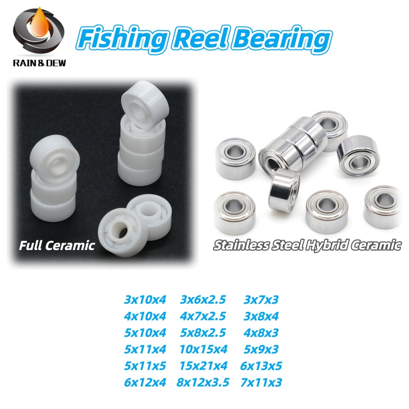 Spinning Reel - ตลับลูกปืนเซรามิกไฮบริด (1/5/10P) สำหรับรอกตกปลา Luya รอกเบทคาสติ้ง รอกสปินนิ่ง