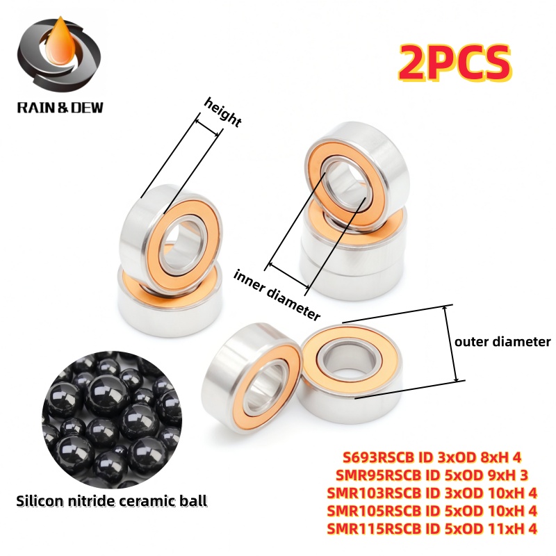 ลูกปืนขนาดเล็ก 2 ชิ้น 3x8x4 3x - Fly Reel บทวิจารณ์และราคา